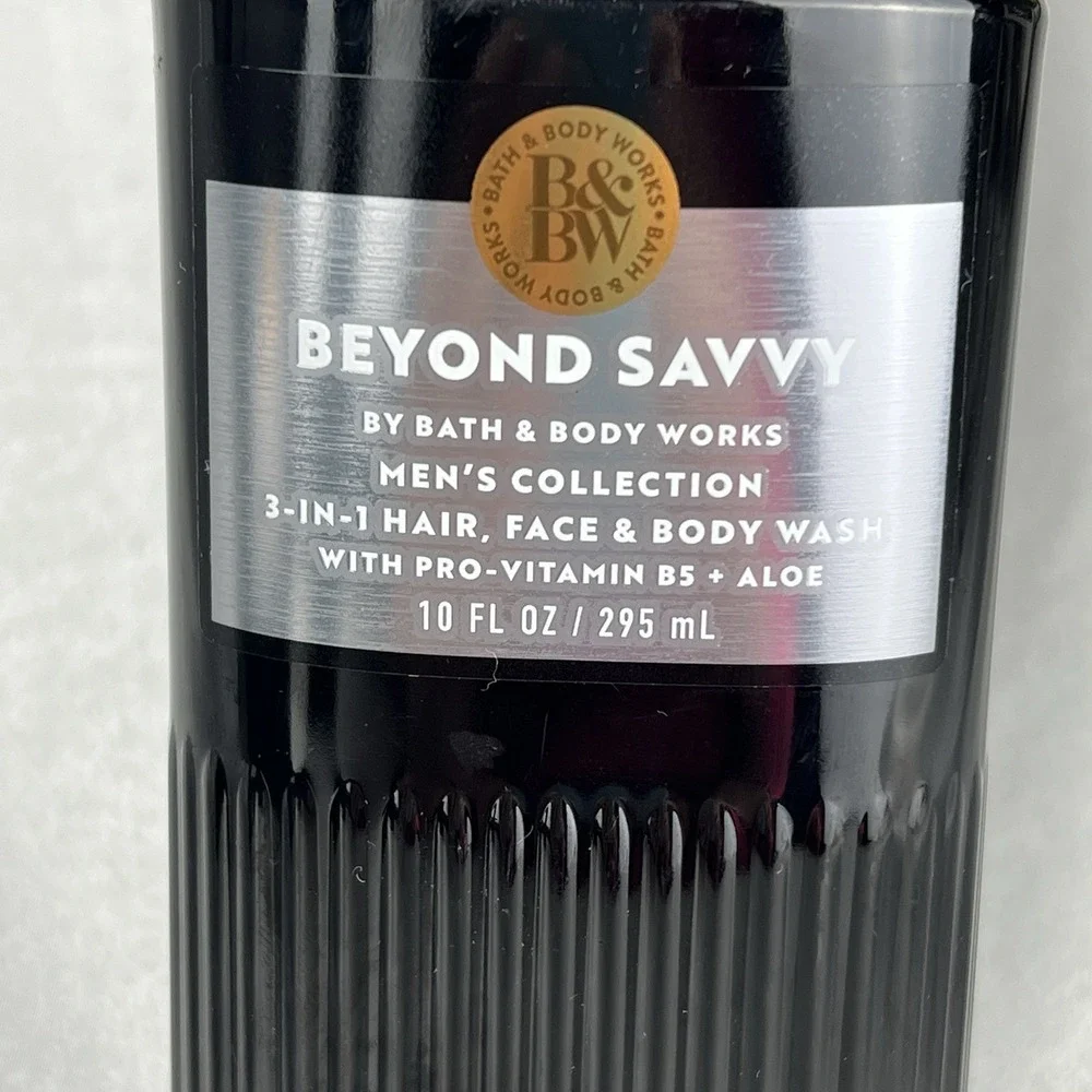 Bath & Body Works Beyond Savvy 3-In-1 Hair Face Body Wash Cologne Mist Gift LOT